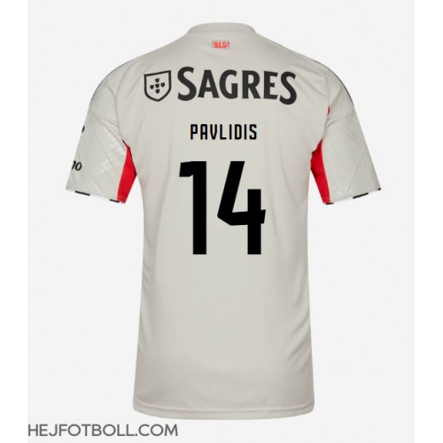 Benfica Vangelis Pavlidis #14 Bortatröja 2025-26 Kortärmad